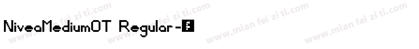 NiveaMediumOT Regular字体转换
